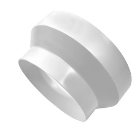 Fantronix Round Ducting Reducer 125mm to 100mm - 5 to 4 inch Duct Pipe Reduction Connector for Extractor Fans Tumble Dryer Cooker Hood and Ventilation Units