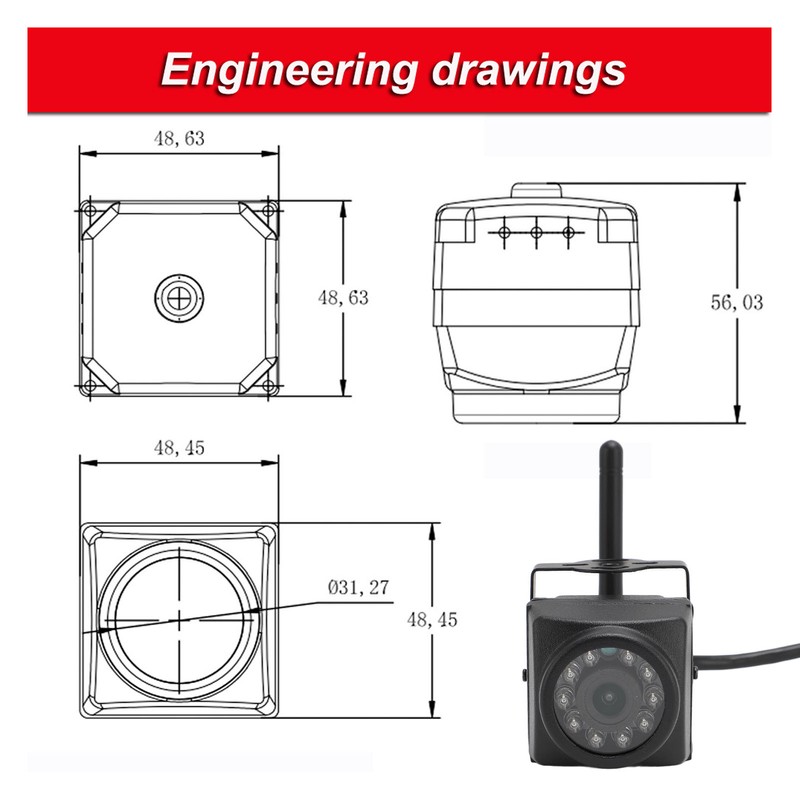 2.4G Wireless Small Camera 10LED HD Night Vision Motion Detection