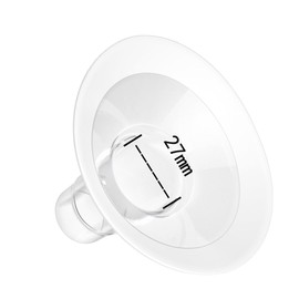 IKOPFLN 2 x 27 mm soft breast shields, compatible with Medela breast pumps, Maxflow connector