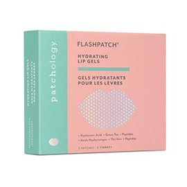 Patchology FlashPatch Hydrating Lip Mask Gels with Hyaluronic Acid, Green Tea and Peptides for Ultra Hydration & Repair - Best Dry Lip Treatment & Moisturizer for Dry Lips - Day & Night Use (5 Count)