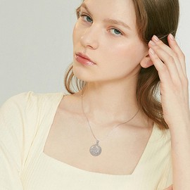 HUKKUN Allah Necklace 925 Sterling Silver Allah Necklace for Women Muslim Jewellery Islamic Jewellery for Women, Sterling Silver