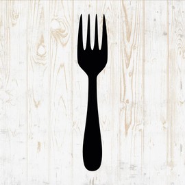 6 in Kitchen Sticker - Kitchenware Utensils Set Frying Pan Pot Spoon Fork Knife - Vinyl Decal for Wall Car Home Bike Bottle Phone Laptop DWSV2315