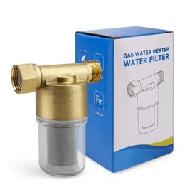 0XBIT Water Hose Filter, Rain Water Filter, Transparent, Water Filter, House Connection, Stainless Steel, Reusable, Precision Filtration, for Shower Head, Tap