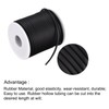 MECCANIXITY Rubber Cord 27 Yards 1/8" Dia Matte Black Solid