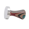 Colorful Wood Coffee Flat Tamper Stainless Steel Base Powder Hammer