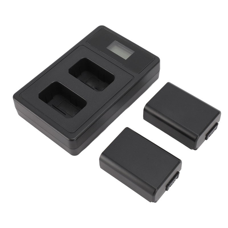 NP FW50 Camera Battery 7.2V 1850mAh with Dual USB LED