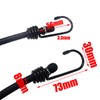 BuxiuGK Pack of 2 Luggage Straps with Hooks, 2 m,