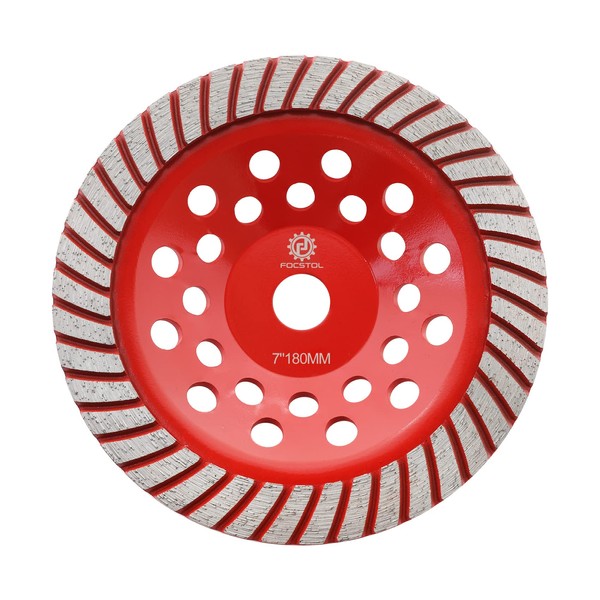 FOCSTOL Diamond Grinding Cup Wheel - 7''(180mm) Turbo Row Grinding