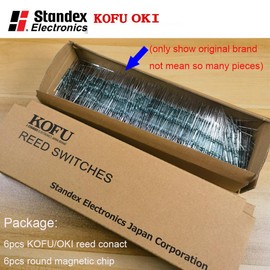 Gebildet Origianl Japan KOFU OKI Reed Switch 6pcs 2mm*14mmReed Switch Reed Contact Normally Open (N/O) Magnetic Induction Switch