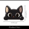 Black Cat Window Sticker - Cute Car Sticker with Curious