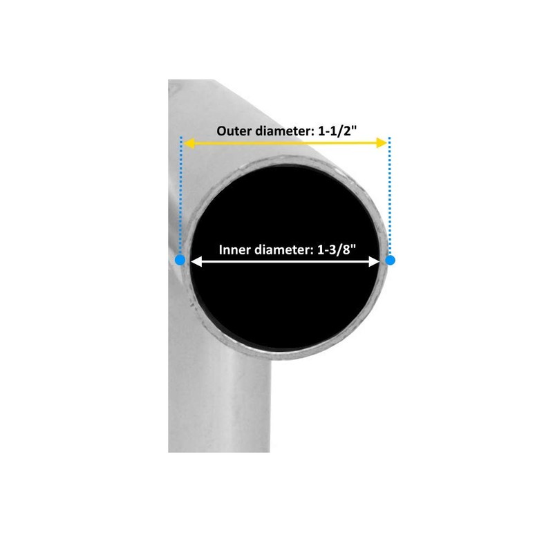 Canopy Fittings 1-3/8" High Peak Carport Connectors Set for Shelter