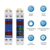 DIN Rail 18 mm Voltage Current HZ Meter AC 80-500V