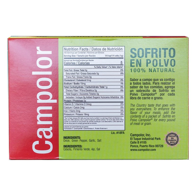 Sofrito en Polvo Campolor Puerto Rico (1 Pack - 20