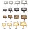 400 Sets Four Jaw Square Spike Rivets DIY Leather Spike