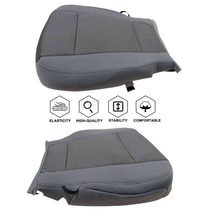 NLQR Front Driver and Passenger Side Bottom Replacement Seat Covers