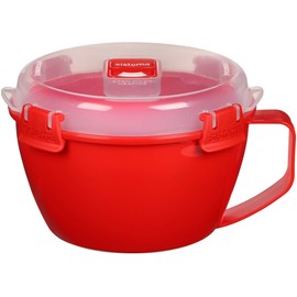 Sistema Microwave Collection Noodle Bowl, 31.7 Oz, Red
