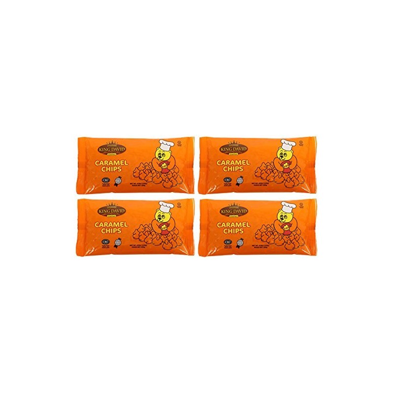 King David Vegan Caramel Chips Non-dairy Lactose Free Kosher 250-gram