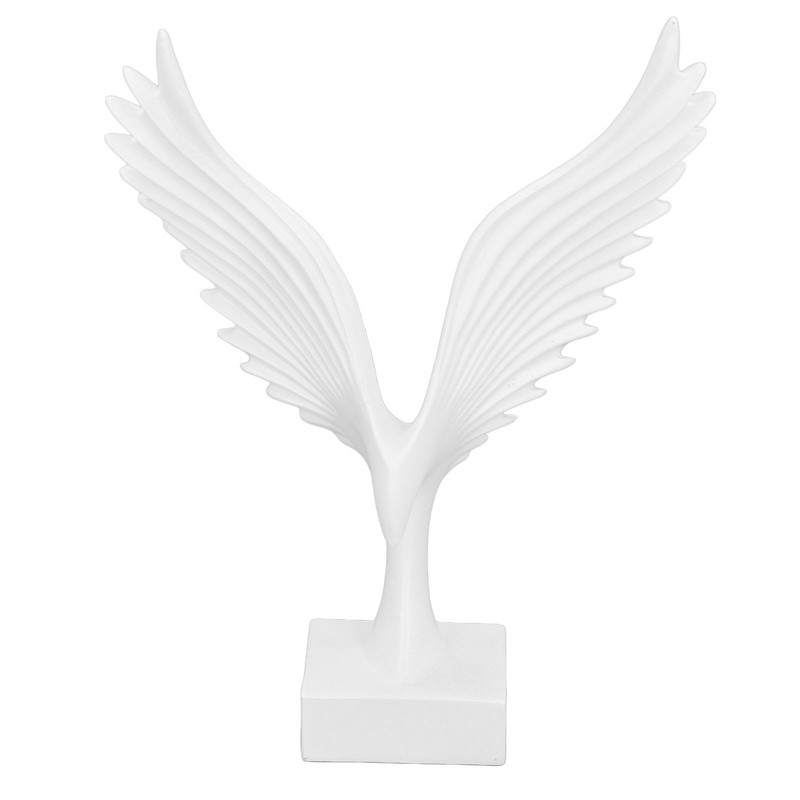 Eagle Abstract Figurine Decorative Resin Geometric Surface Animal Wing Sculpture