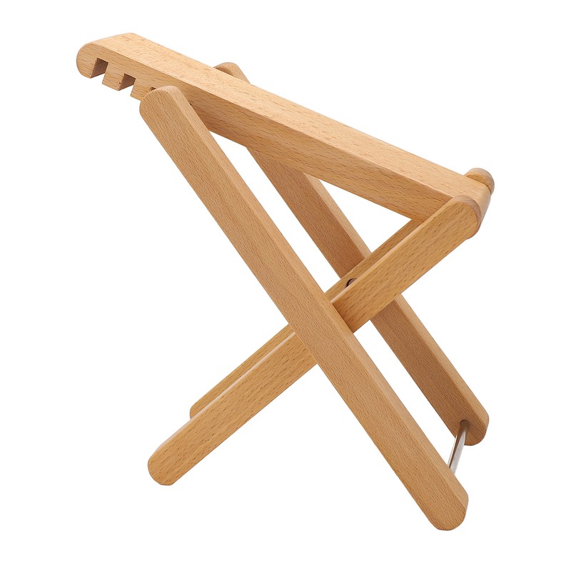 Guitar Foot Rest Adjustable Height 4 Position Foldable Solid Wood