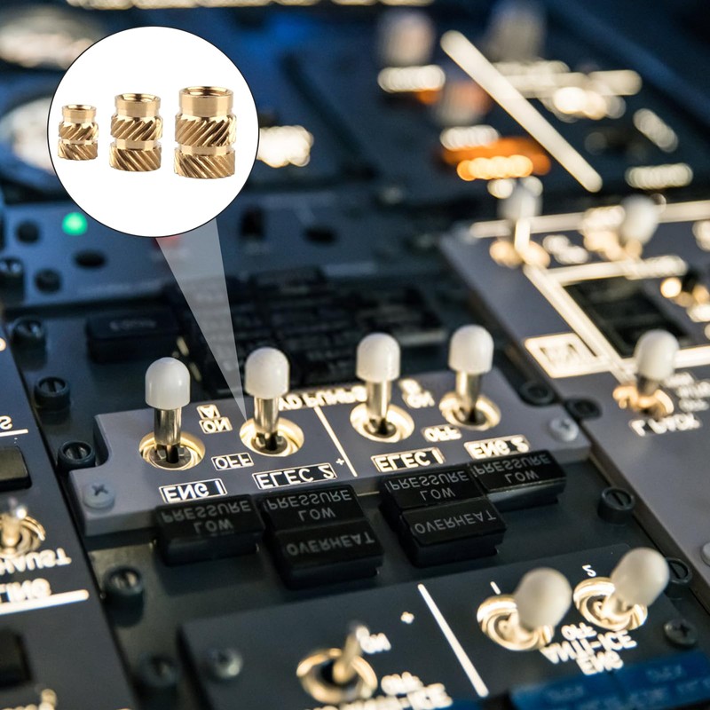 Pack of 50 Threaded Inserts, M3 M4 M5 Melting Thread