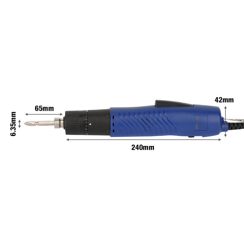 1/4" Handheld Straight Shank Electric Screwdriver Adjustable Torque