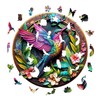 KaayeeWood Holzpuzzle Erwachsene,300 Teile Bunter Kolibri Holz Puzzle
