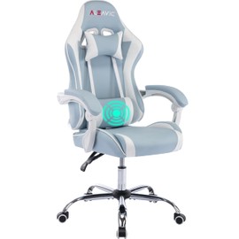 ALEAVIC Gaming Chair for Adults, High Back Ergonomic Computer Gaming Chair with Headrest and Lumbar Support, Blue