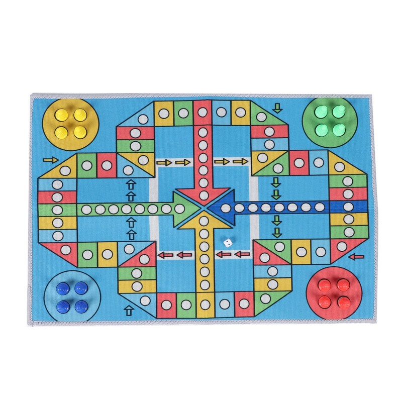 Flying Chess Game Carpet Flying Chess Playmat Family Interactive Toy
