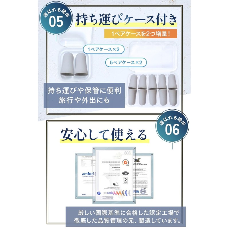 【Expert reviewed × anan featured】 Soft earplugs 12 pairs with