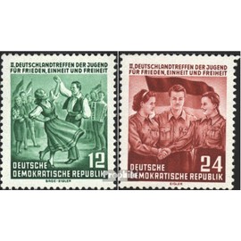 DDR 428-429 (complete.issue.) Bedarfsstempel fine used/cancelled 1954 Germany Meetings the Youth (Stamps for collectors)