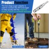 Two Stage Auger Adapter Alloy Steel Auger Drill Attachment Fits