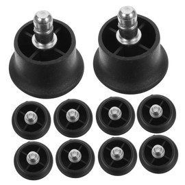 CAXUSD 10pcs Snap Foot Pads for Chairs Castors Fixed Stationary Feet Non-Slip Silent Protect Hard Floor
