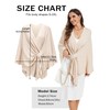 Moss Rose Womens Elegant Shawl Wraps Soft Open Front Poncho