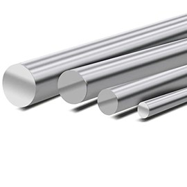 Stainless Steel Round Rod/Solid Shaft V2A Polished Diameter 10.0 mm 30 cm