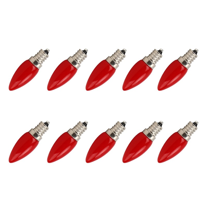 10Pcs Mini E12 LED Light Bulb 1.5W AC for Home