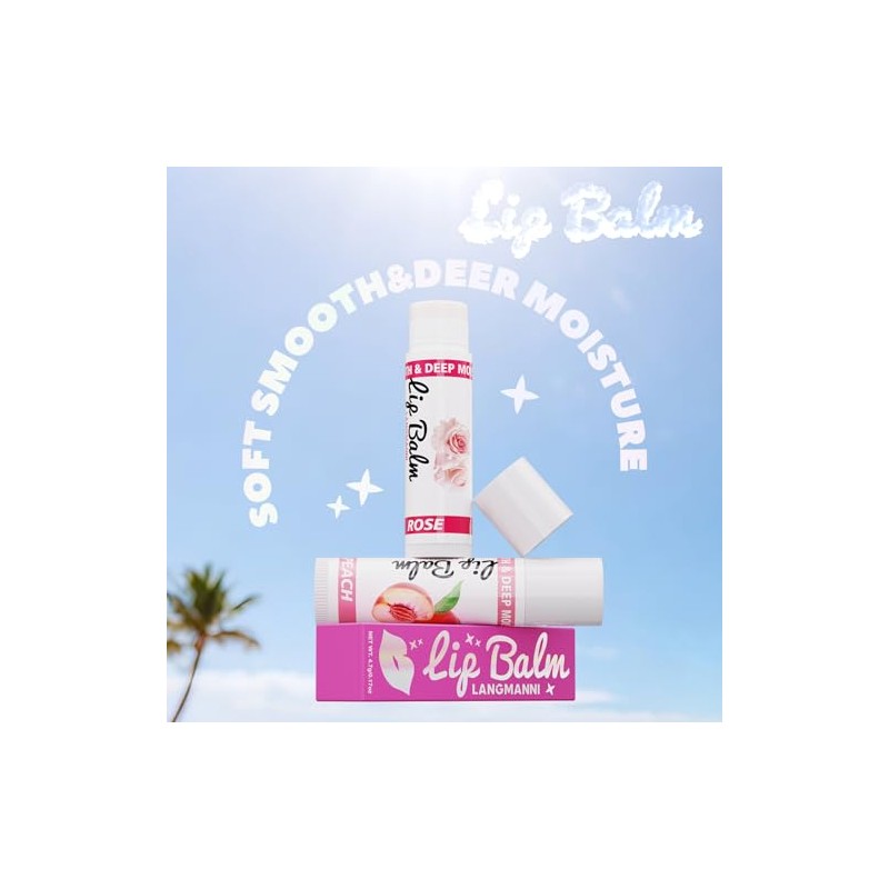 Lip Balm, Flavored Moisturizing Lip Balm Variety Pack, 12 Flavors: