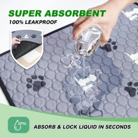 Wanpeegoo Best Pee Pads for Dogs 4 Pack Absorbent Reusable Training Dog Pet Puppy Pads