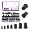 Swpeet 180 Pieces 7 Sizes Metric Rivet Nuts Kit, M3