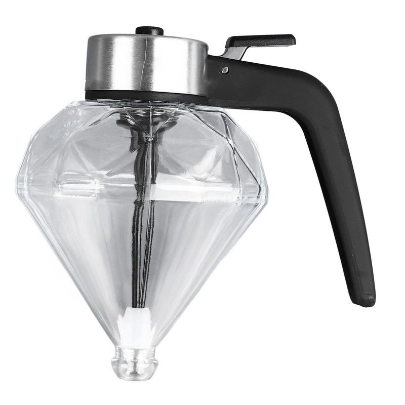 Honey Syrup Dispenser with Stand Multipurpose Honey Jar Clear Glass