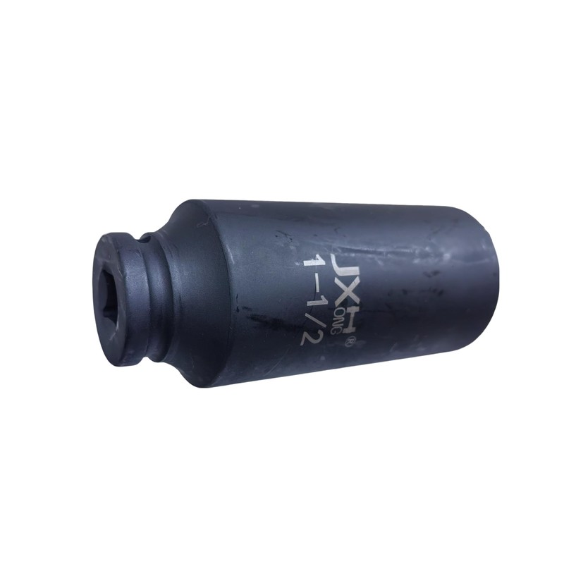 JXHONG 1/2" Drive 1-1/2" Impact Socket, Extra Deep, 6-Point, 4.7"