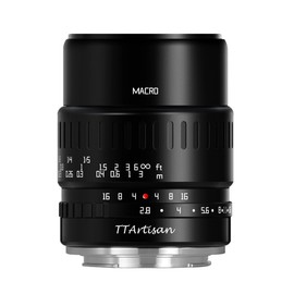 TTArtisan 40 mm F2.8 APS-C Macro Lens for Insects Jewellery Portrait Still-Life Compatible with Sony E-Mount