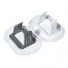 No-Drill Washing Machine Drain Hose Holder Clamp for Organization 01 Washing Machine Holder - Gray 25ea