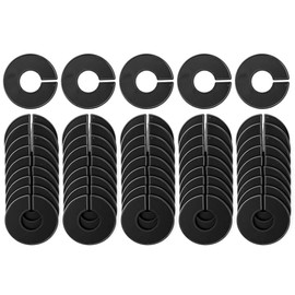 Clothing Size Dividers for Closet Organization, Round – Black/Blank