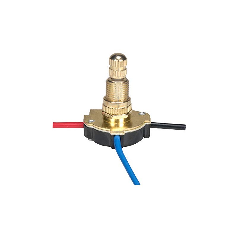 Satco 80-1138 3-Way Metal Rotary Switch, Color