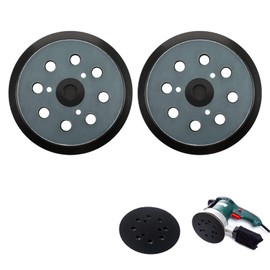 2 Pcs 5 Inch 8 Hole Orbital Sander Backing Pad Compatible with Makita M9204 BO5030 BO5031 DBO180Z BO8041 DBO180RMJ BO5041 BO5010 BO5011 BO5012, Replacement Pad Hook & Loop Base Durable Rubber Sander