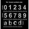 nanlyiau House Numbers door numbers stainless steel number Made of
