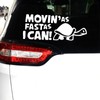 HEHEMM Movin AS Fast As I Can Fun Car Bumper