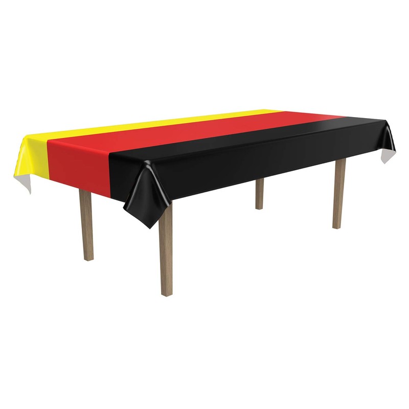 Beistle 57940-BKRY German Table Cover, 54 by 108-Inch