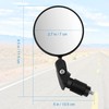 Accmor 2pcs Bike Mirror, Bar End Bicycle Riding Rearview Mirrors