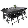 Lavish Home Everyday Home Folding Table, Black